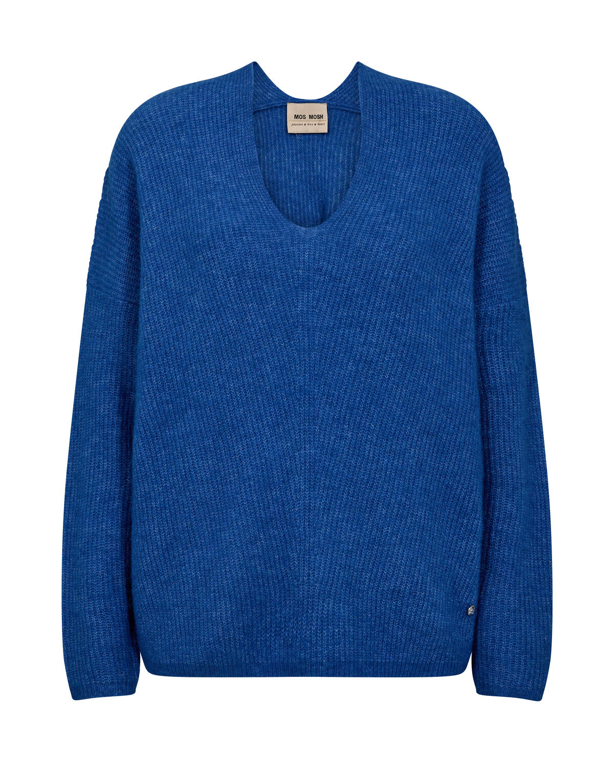 MMThora V-Neck striktrøje - Blue Lolite